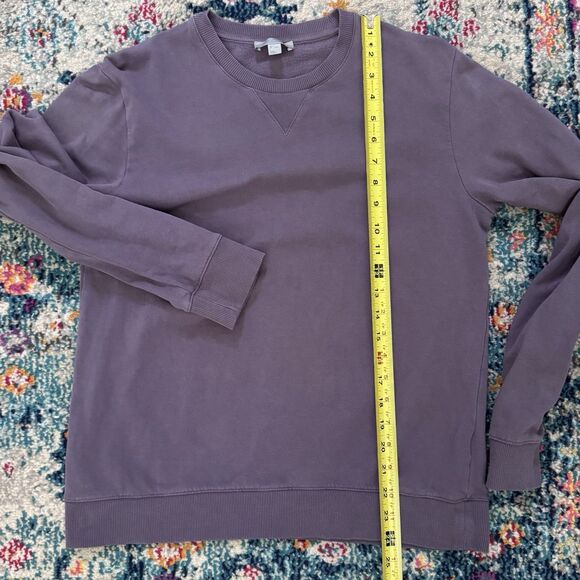 COS RELAXED WASHED-COTTON SWEATSHIRT‎ In Washed Burgundy Men’s Small - Picture 5 of 8